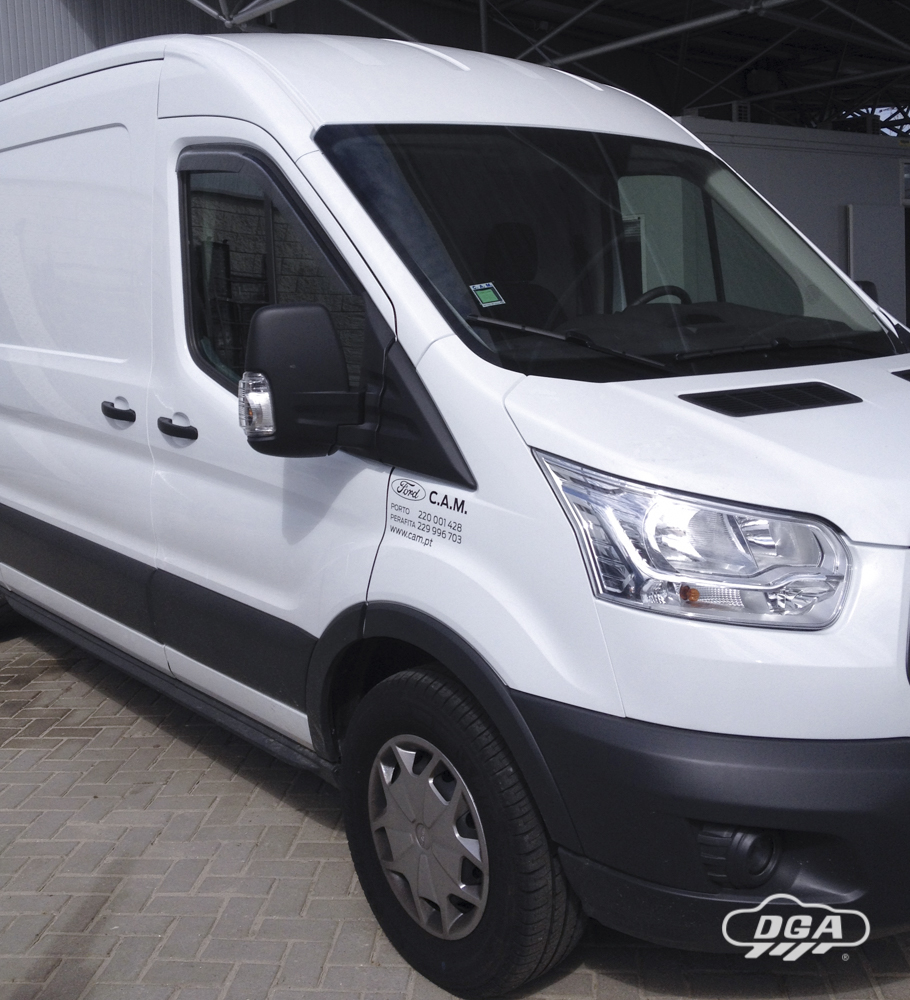 Wind Defletors FORD TRANSIT VII, VAN, 2014 - , Front, Exterior