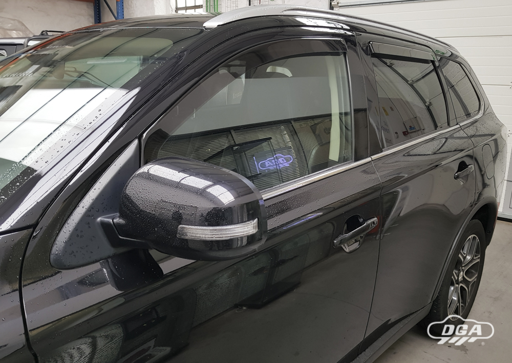 Wind Defletors MITSUBISHI OUTLANDER, SUV, 2012 - , 5 Doors, Rear, In-Channel