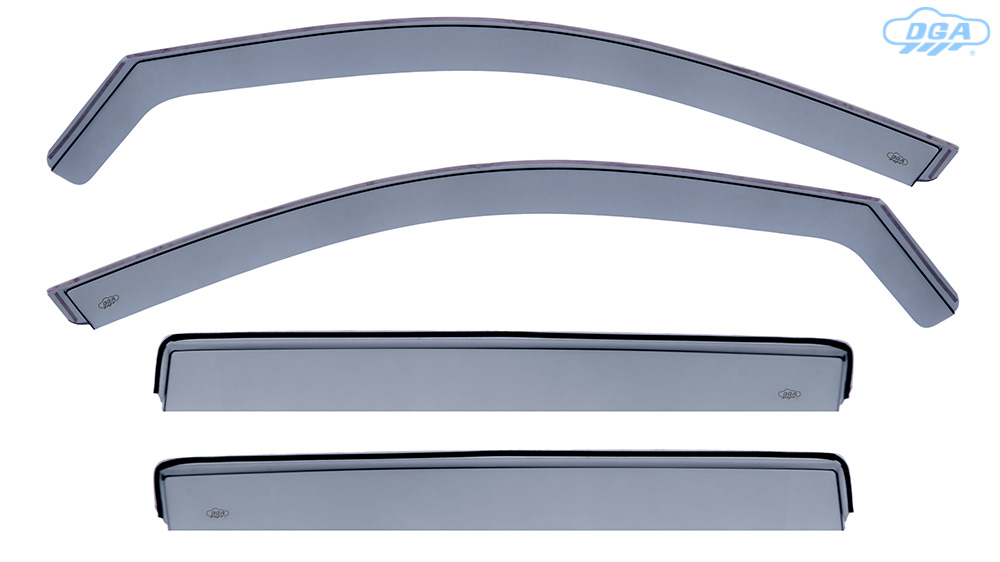 Wind Defletors SKODA OCTAVIA III SW, SW, 2013 - , 5 Doors, Front & Rear, In-Channel