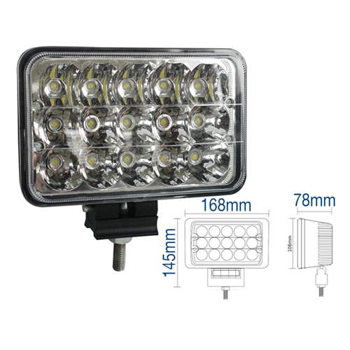 Rectangular LEDs Headlight H4 6