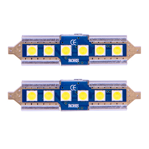 LEDs Tubulares Canbus 39mm, 12/24V, 6000K