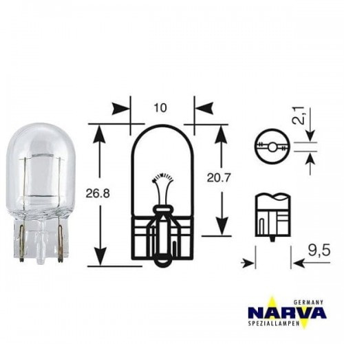 Lampada 12V 3W  w2,1x9,5d  NARVA 17097