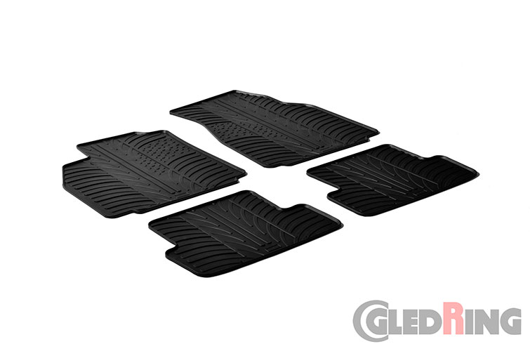 Tapetes de borracha para Renault Megane II, 2002-2008