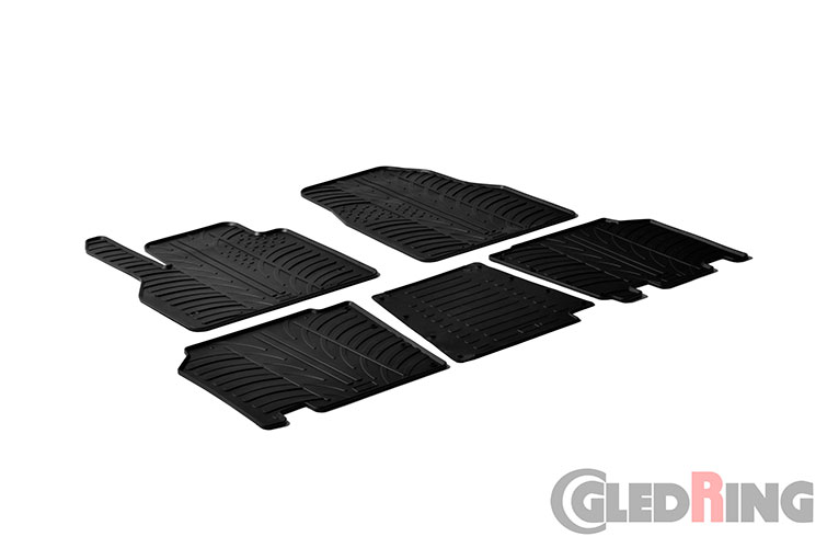 Tapetes de borracha para Mercedes Citan, 2012-2021