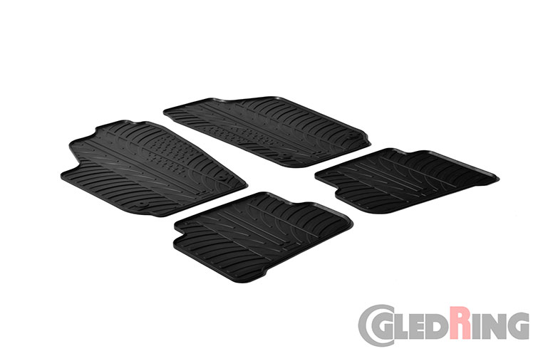 Tapetes de borracha para Volkswagen Polo, 2009-2017