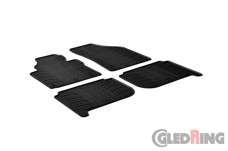 Tapetes de borracha para Volkswagen Touran, 2010-2015