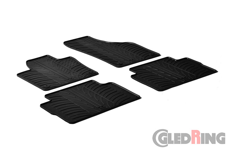 Tapetes de borracha para Volkswagen Sharan, 2010-