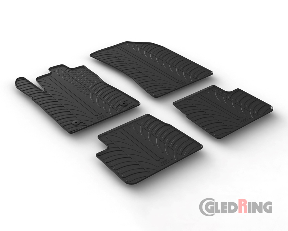 Rubber mats for Citroen C3, 2016-