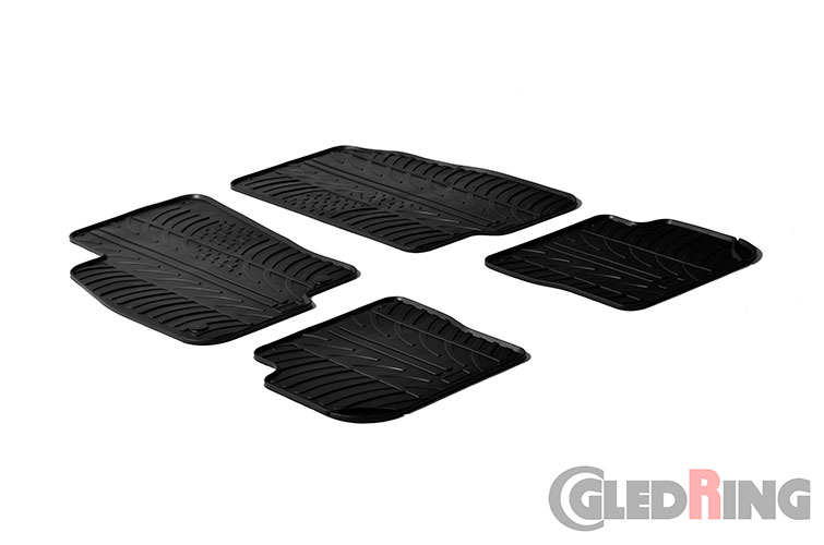 Tapetes de borracha para Fiat Punto, 2010-2014