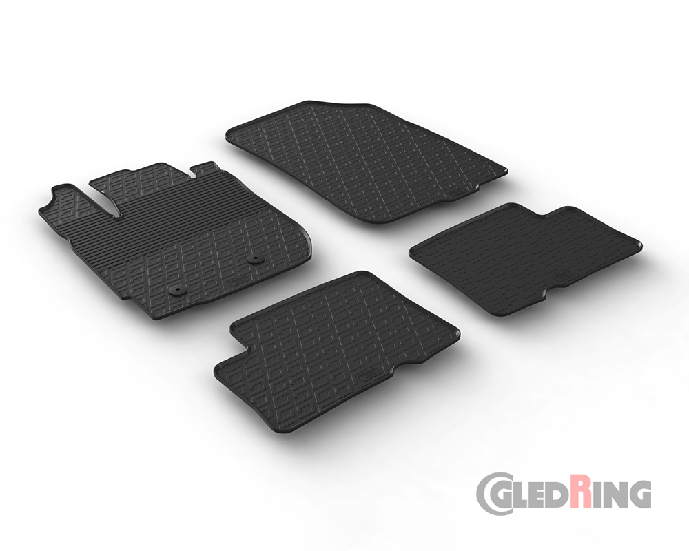 Alfombrillas goma para Dacia Duster, 2015-2017 (Facelift, 2WD & 4WD)