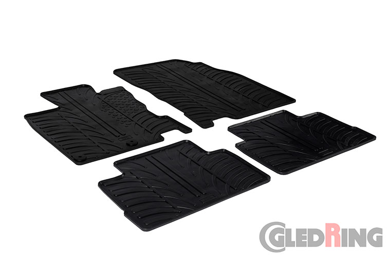 Tapetes de borracha para Nissan Qashqai, 2014-2021