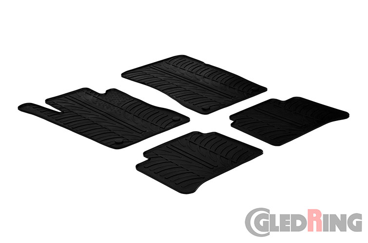 Tapetes de borracha para Mercedes Class E, W211, 2003-2008