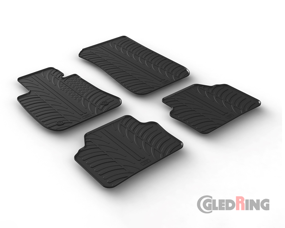 Rubber mats for BMW Serie 3, 2005-2012