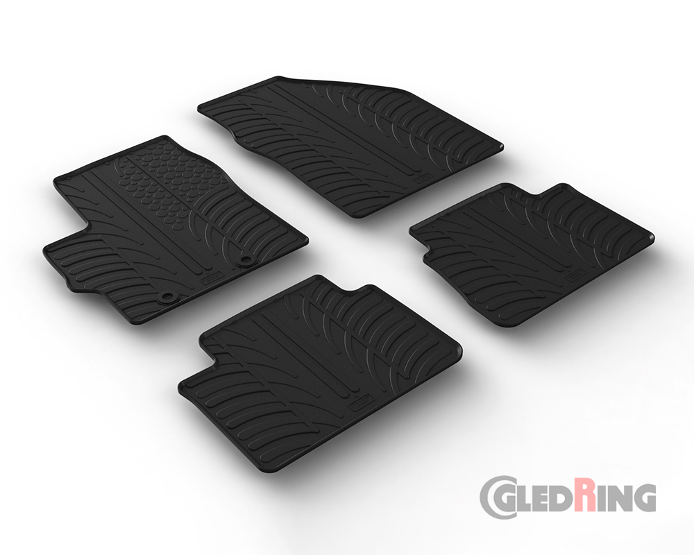 Rubber mats for Toyota Yaris, 2020-