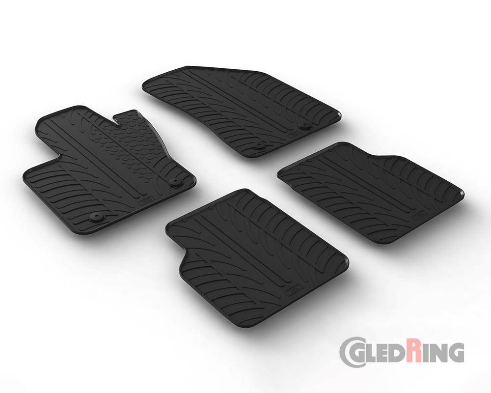 Rubber mats for Jeep Compass, 2017-